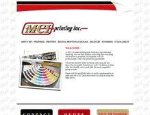 Tablet Screenshot of mciprinting.com